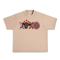 Burro xoxo calf and gemstone Urban Heavy Tee - RanaPortraitStore