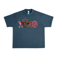 Midnight Navy xoxo calf and gemstone Urban Heavy Tee - RanaPortraitStore