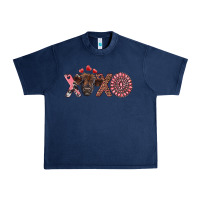 Navy xoxo calf and gemstone Urban Heavy Tee - RanaPortraitStore