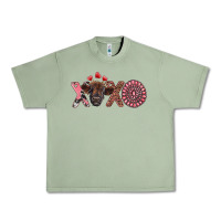 Oil Green xoxo calf and gemstone Urban Heavy Tee - RanaPortraitStore