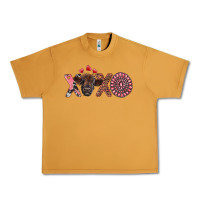Peanut Butter xoxo calf and gemstone Urban Heavy Tee - RanaPortraitStore