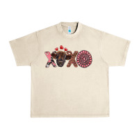 Sandshell xoxo calf and gemstone Urban Heavy Tee - RanaPortraitStore