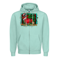 Seafoam merry Christmas teacher Zipper Hoodie - CowhideDigitalArt