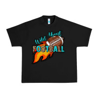 Black Wild about Football Urban Heavy Tee - HowdyJamesFarm