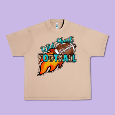 Wild About Football Urban Heavy Tee Designed By Howdyjamesfarm
