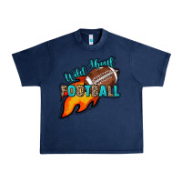 Navy Wild about Football Urban Heavy Tee - HowdyJamesFarm