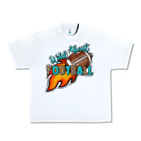White Wild about Football Urban Heavy Tee - HowdyJamesFarm