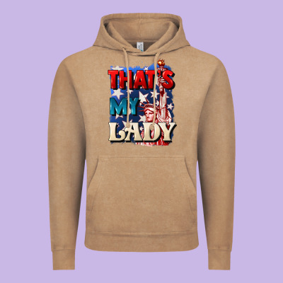 Thats My Lady 4th Of July Vintage Hoodie Designed By Cowgirlartshop