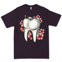 Plum floral tooth Premium Tee - Jasminsmagicworld