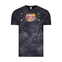 Cloud Black summer vibes with birds Vintage Tee - TumblerDesignByShophia