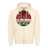 Sandshell merry christmas Zipper Hoodie - CowhideDigitalArt