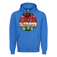 True Royal merry christmas Zipper Hoodie - CowhideDigitalArt