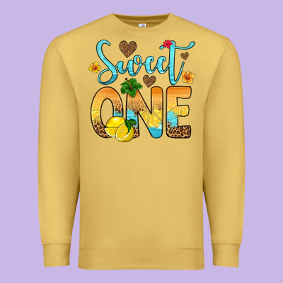 Sweet One Lemon Premium Sweatshirt Designed By Artiststas