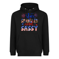 Black star spangled and sassy Heavyweight Hoodie - Artiststas