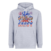 Heather Grey star spangled and sassy Heavyweight Hoodie - Artiststas