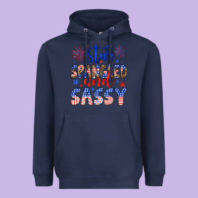 Star Spangled And Sassy Heavyweight Hoodie Designed By Artiststas