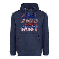 Navy star spangled and sassy Heavyweight Hoodie - Artiststas