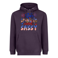 Plum star spangled and sassy Heavyweight Hoodie - Artiststas