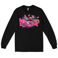 Black Cancer pumpkins Cancer Awareness Long Sleeve Tee - HowdyJamesFarm