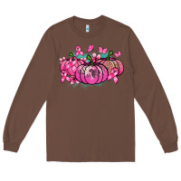 Chestnut Cancer pumpkins Cancer Awareness Long Sleeve Tee - HowdyJamesFarm