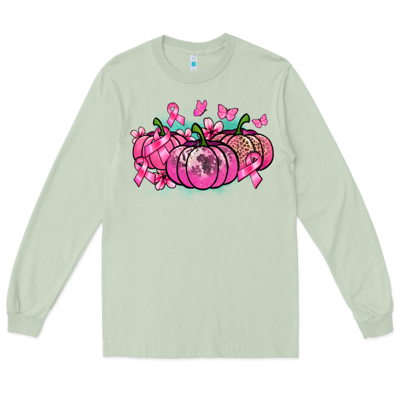 Cancer Pumpkins Cancer Awareness Long Sleeve Tee by HowdyJamesFarm | Teevron