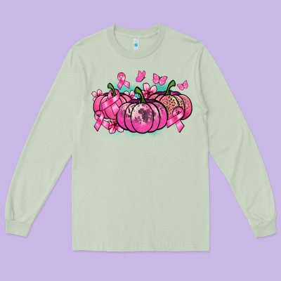 Cancer Pumpkins Cancer Awareness Long Sleeve Tee Designed By Howdyjamesfarm