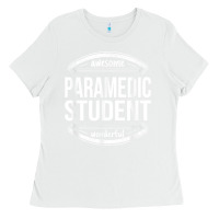 White paramedic student gifts appreciation funny job t shirt Ladies Tee - minhPixels