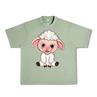 Oil Green Cartoon Lamb Urban Heavy Tee - HowdyJamesFarm