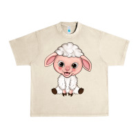Sandshell Cartoon Lamb Urban Heavy Tee - HowdyJamesFarm