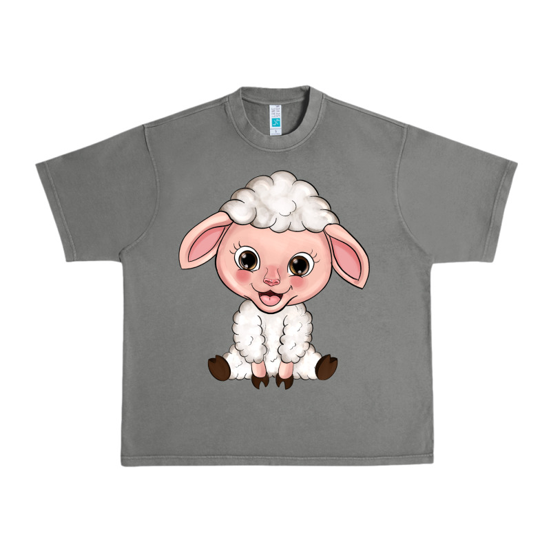 Cartoon Lamb Urban Heavy Tee by HowdyJamesFarm | Teevron