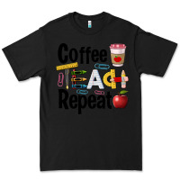 Black coffee teach repeat Premium Tee - BarkalooDesign