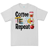 Dove Grey coffee teach repeat Premium Tee - BarkalooDesign