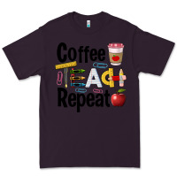 Plum coffee teach repeat Premium Tee - BarkalooDesign