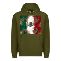 Army Green Mexican Flag Premium Hoodie - RanaPortraitStore