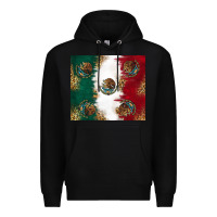 Black Mexican Flag Premium Hoodie - RanaPortraitStore
