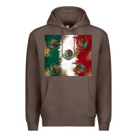 Coffee Mexican Flag Premium Hoodie - RanaPortraitStore