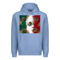 Colony Blue Mexican Flag Premium Hoodie - RanaPortraitStore