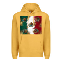 Mustard Mexican Flag Premium Hoodie - RanaPortraitStore