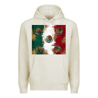 Oatmeal Heather Mexican Flag Premium Hoodie - RanaPortraitStore