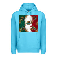 Ocean Blue Mexican Flag Premium Hoodie - RanaPortraitStore