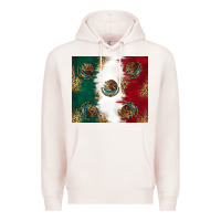 Pale Pink Mexican Flag Premium Hoodie - RanaPortraitStore