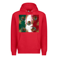 Red Mexican Flag Premium Hoodie - RanaPortraitStore