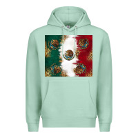 Seafoam Mexican Flag Premium Hoodie - RanaPortraitStore