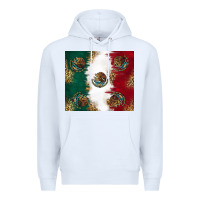 White Mexican Flag Premium Hoodie - RanaPortraitStore