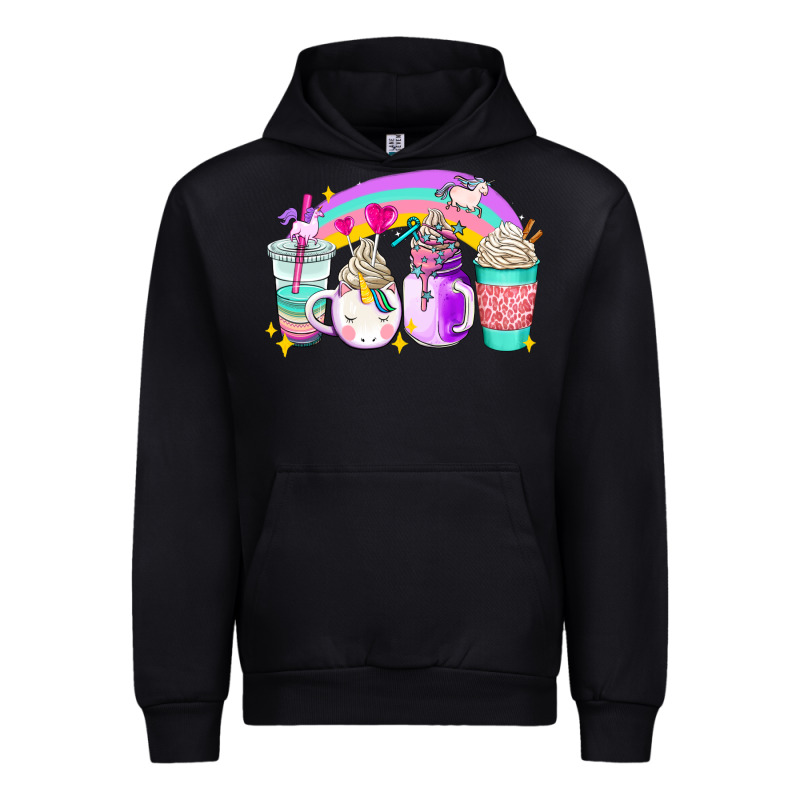Unicorn Coffee Cups Urban Hoodie by AdoDesignShop | Teevron