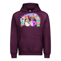Mauve Wine unicorn coffee cups Urban Hoodie - AdoDesignShop