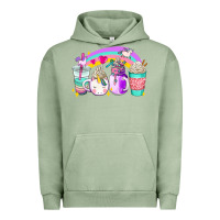 Pigment Oil Green unicorn coffee cups Urban Hoodie - AdoDesignShop