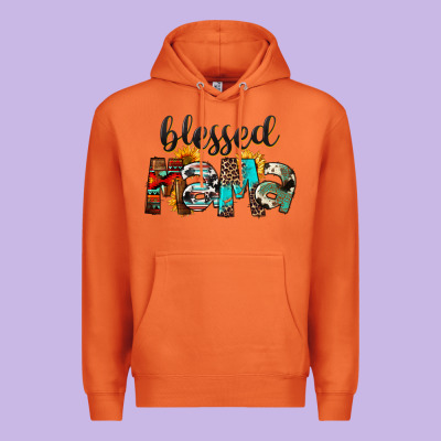 Blessed Mama Premium Hoodie Designed By Fadigitalartstudio