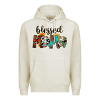 Oatmeal Heather Blessed Mama Premium Hoodie - FaDigitalArtStudio