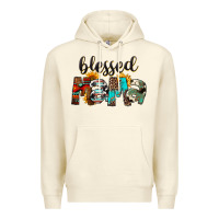 Sandshell Blessed Mama Premium Hoodie - FaDigitalArtStudio